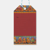 メリークリスマステディベアーズレッドカントリー ギフトタグ (裏面)