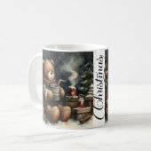 メリークリスマステディベア コーヒーマグカップ (正面左)