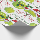 メリークリスマステニスボールサンタ ラッピングペーパー (角)