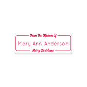 メリークリスマステンプレートという名前の台所から セルフインキングスタンプ (デザイン)