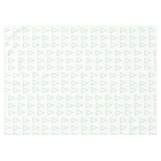 メリークリスマステーブルクロス、クリスマスグリーンの木 テーブルクロス (正面(横))