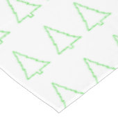 メリークリスマステーブルクロス、クリスマスグリーンの木 テーブルクロス (アングル)