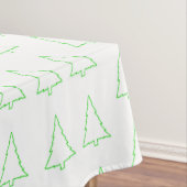 メリークリスマステーブルクロス、クリスマスグリーンの木 テーブルクロス (インサイチュ)