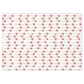 メリークリスマステーブルクロス,ポインセチア白フローラ テーブルクロス (正面(横))