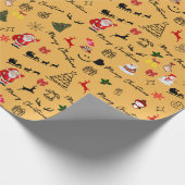 メリークリスマステーマラッピング紙 ラッピングペーパー (角)