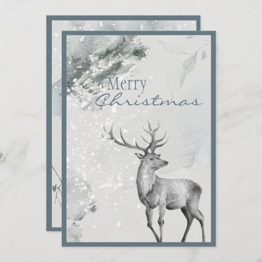 メリークリスマスディアウィンタースクリプトクリスマス シーズンカード (正面/裏面)