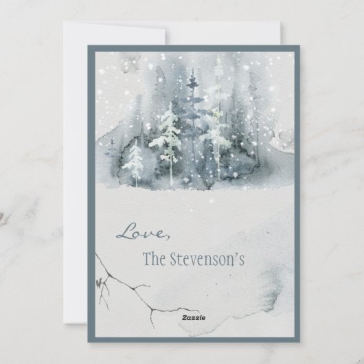 メリークリスマスディアウィンタースクリプトクリスマス シーズンカード (裏面)