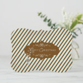 メリークリスマスディアゴナルストライプホリデー シーズンカード (スタンド正面)