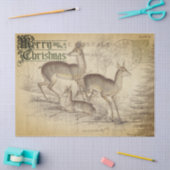 メリークリスマスディアデクページ紙 薄葉紙 (クラフト)