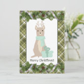 メリークリスマスディアフラットグリーティングカード カード (スタンド正面)