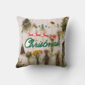 メリークリスマスディアーカラフル装飾用クッション クッション (裏面)