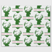 メリークリスマスディアーラッピング紙- Michael ラッピングペーパー (フラット)