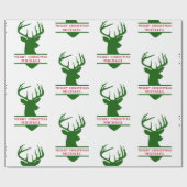 メリークリスマスディアーラッピング紙- Michael ラッピングペーパー (フラット)