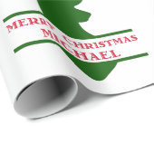 メリークリスマスディアーラッピング紙- Michael ラッピングペーパー (ロールコーナー)