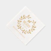 メリークリスマスディアー企業のリース 箔ナプキン (右)