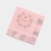 メリークリスマスディアー企業のリース 箔ナプキン (左)