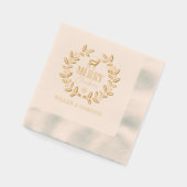 メリークリスマスディアー企業のリース 箔ナプキン (左)