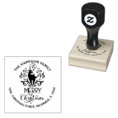 メリークリスマスディアー差出人住所 ラバースタンプ (押印)