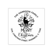 メリークリスマスディアー差出人住所 ラバースタンプ (インプリント)