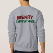 メリークリスマスディナーホリデーフーズ醜いセーター スウェットシャツ (裏面)