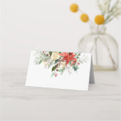 メリークリスマスディナー折り畳み座席表 プレイスカード (裏面)