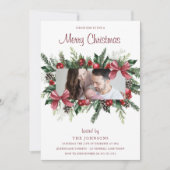 メリークリスマスデイリース写真パーティー 招待状 (正面)