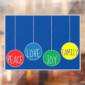 メリークリスマスデコスウィンドウにしがみつく ウィンドウサイン (シート2)