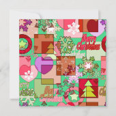 メリークリスマスデコレーションオーナメントスノーフレーク聞く シーズンカード (正面)