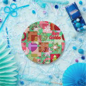 メリークリスマスデコレーションオーナメントスノーフレーク聞く ペーパープレート (パーティー)