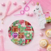 メリークリスマスデコレーションオーナメントスノーフレーク聞く ペーパープレート (パーティー)