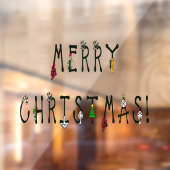 メリークリスマスデコールオフィス、ホーム&ストアビニール ウィンドウサイン (シート2)