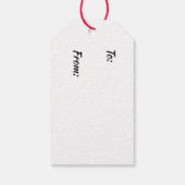 メリークリスマスデザイナーギフトラベル ギフトタグ (裏面)