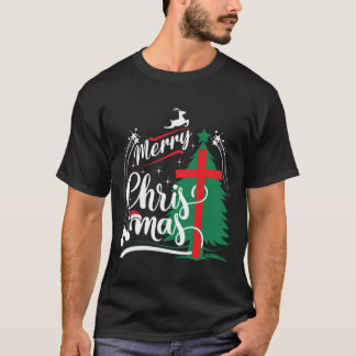 メリークリスマスデザインメリークリスマスTシャツ Tシャツ