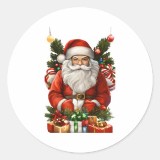 メリークリスマスデザイン2024 ラウンドシール