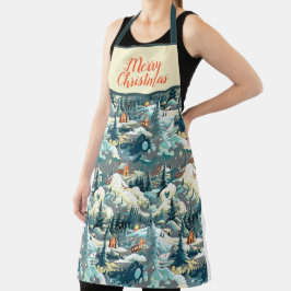 メリークリスマスデザイン エプロン