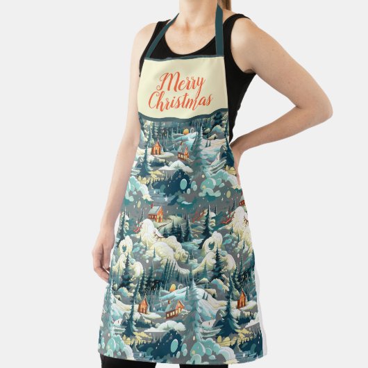 メリークリスマスデザイン エプロン (インサイチュ)
