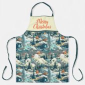 メリークリスマスデザイン エプロン (正面)