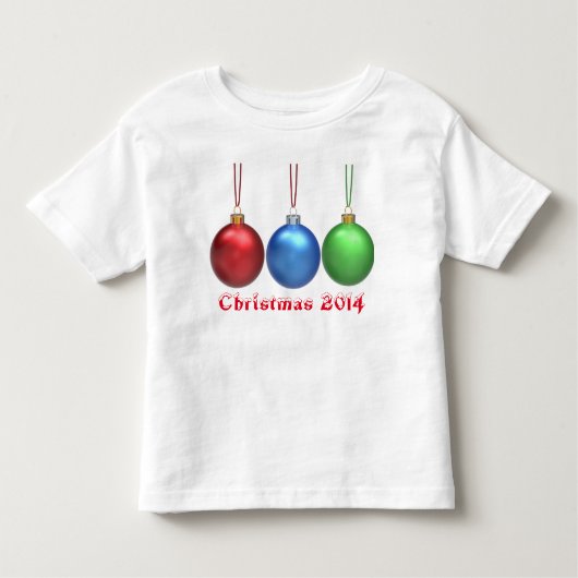 メリークリスマスデザイン、幼児用Tシャツ トドラーTシャツ (正面)