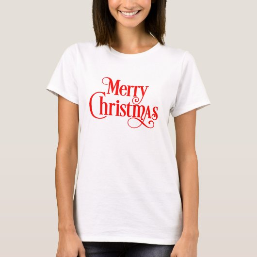 メリークリスマスデザイン Tシャツ (正面)