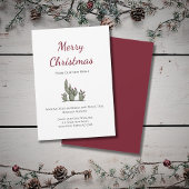 メリークリスマスデザートサボテン新しいホームムービング 案内状