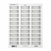 メリークリスマスデリケートなシルバースターズスノーグレー ラベル (フルシート)