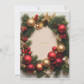 メリークリスマスデーカード 招待状 (裏面)