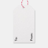 メリークリスマストインデナータイポグラフィ ギフトタグ (裏面)