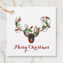 メリークリスマストインデナーライツギフトラベル フェイバータグ