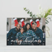 メリークリスマストゥインクルフォトカード シーズンカード (スタンド正面)