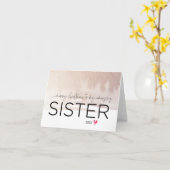 メリークリスマストゥマイシスターカワイト兄弟姉妹クリスマス カード (黄色い花)