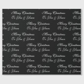 メリークリスマストゥーユー&ユア白黒 ラッピングペーパー (フラット)