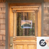 メリークリスマストナカイとサンタ ウィンドウサイン (ホームデコレーション)