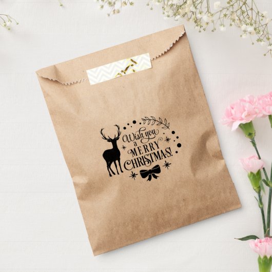 メリークリスマストナカイの休日のお気に入りトリート フェイバーバッグ (封をした状態)