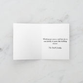 メリークリスマストナカイの写真タイポグラフィ シーズンカード (内部)